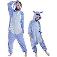 Swanka Pijama Stitch Onesie Disfraz Traje Adulto Niños Niña Mujer Animale Invierno Kigurumi Cosplay Halloween y Navidad